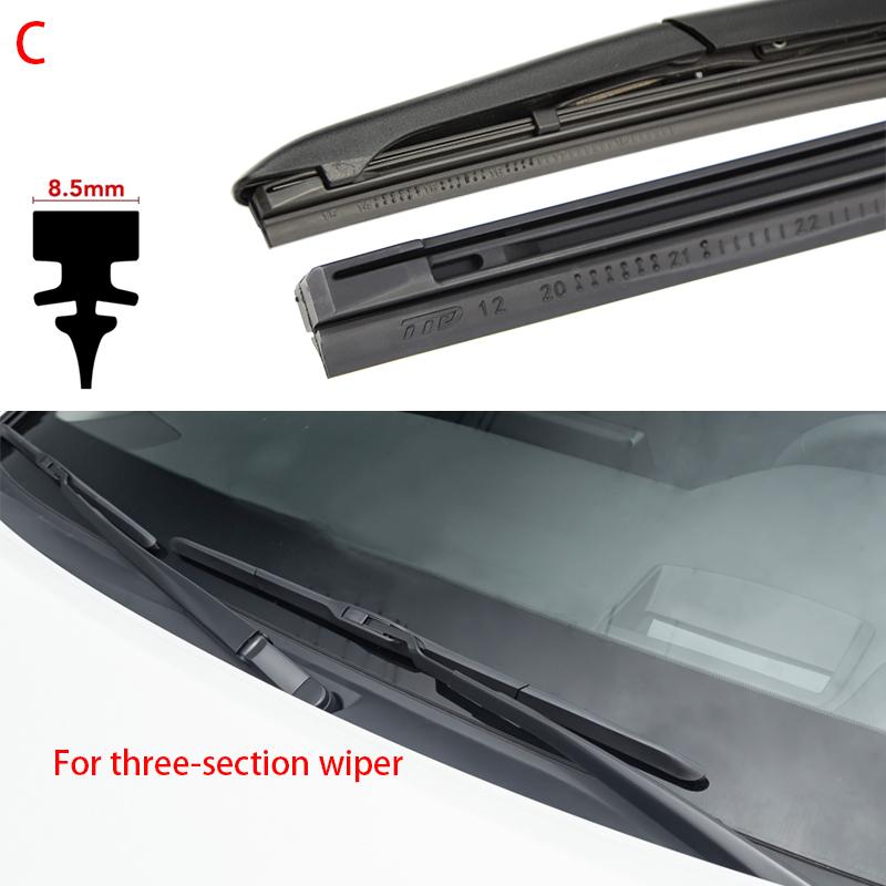 1x Wiper Blade Rubber Strip For Mazda Wipers Refill Accessories