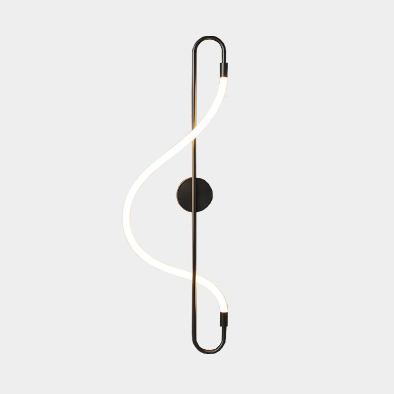 Nordic All Copper Living Room Tv Background Wall, Light Luxury, Minimalist Creative Bedroom, Bedside Designer Wall Lamp