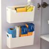 Set aus 3 Wandmontierten Aufbewahrungsboxen für Badezimmer Einfache Installation Kein Bohren Organizer Wasserdicht Küchenzubehörhalter