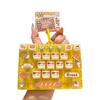 Transparent Dual-Tone Mini Keyboard Pendant 26-Key Keyboard Keychain  Children's Bag
