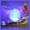 21Cm/8.2Inch Dragon Ball Z Doll Vs Goku Super Saiyan Spirit Bomb Pvc Action Figure Collection Decoration Ornaments Toys Gift