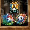 Decorative Stickers, Football Shooting Celebration Elements, Window Stickers, Fan Support Stickers, Adhesive Static Stickers