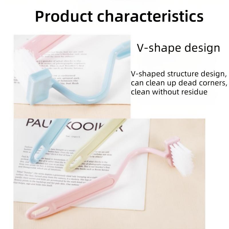 1PC Long Handle Toilet Brush Set with Plastic Handle, Reusable Bathroom Cleaning Brushes for Toilet, Ideal for Hard-to-Reach Areas