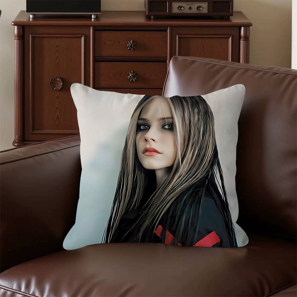 

A-Avril Lavigne Personalized Pillow Cover Kids Bedroom Wild Party Decor Pillowcase Kid Birthday Shower Gift 16x16Inch
