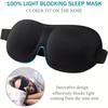 Comfortable Lightweight Eye Cover Soft 3D Contoured Sleeping Mask Breathable Eye Shade for Men and Women Night Travel Rest Aid