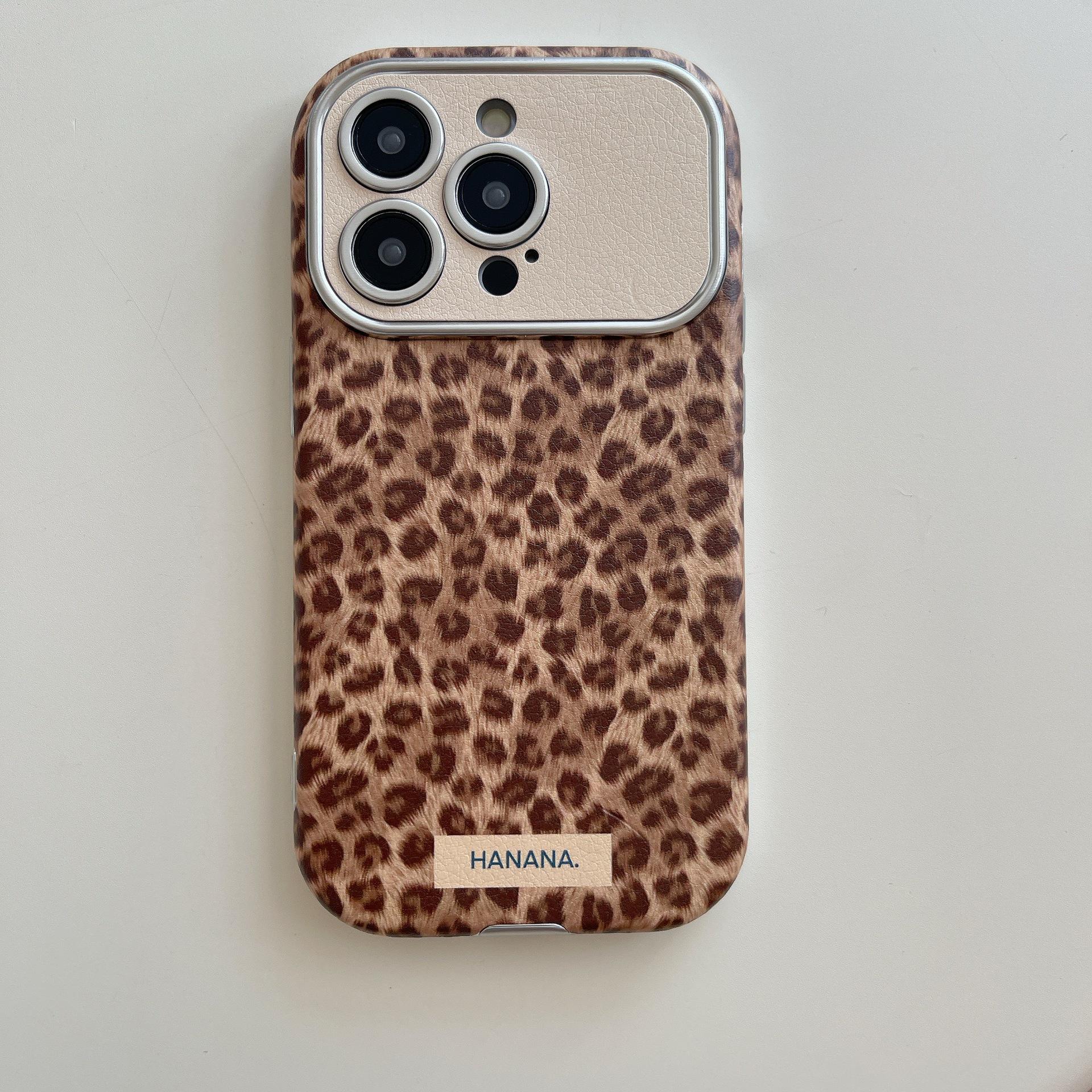

3D чехол с принтом леопарда и кроликом для iPhone 14/13/15/17 Pro Max - Осенне-зимняя коллекция Apple 15