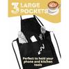 InnoBeta Coffee Gifts for Men/Women, Barista Apron with Pockets and Adjustable Neck Strap, Barista Gifts