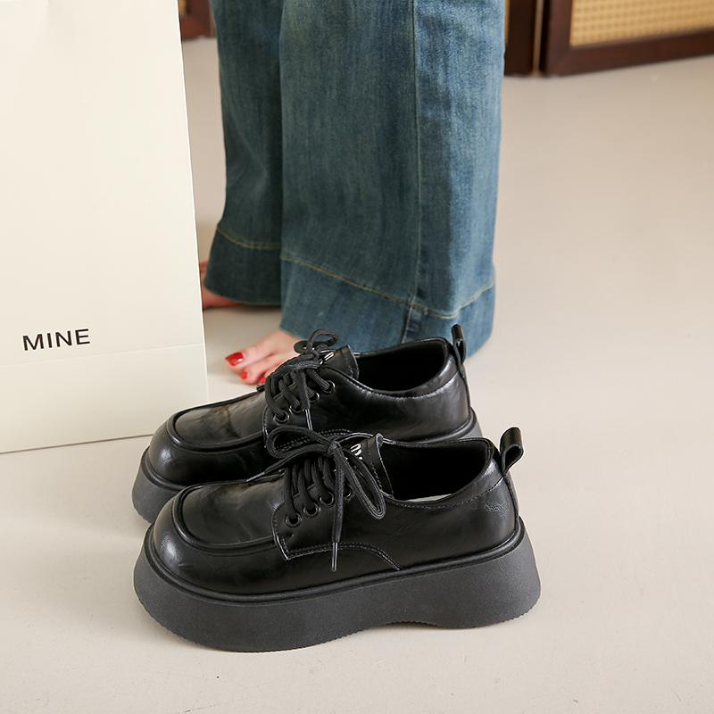 Fashion CRLAYDK Vintage Loafers for Women Platform Slip On Fashion Comfort Business Casual Shoes Dressy Office Work Leather Shoes