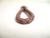 Authentic BOTTEGA BENETA Intrecciato Beige pink Leather Silver H/W Key Chain Key Holder #a328  Refurbished