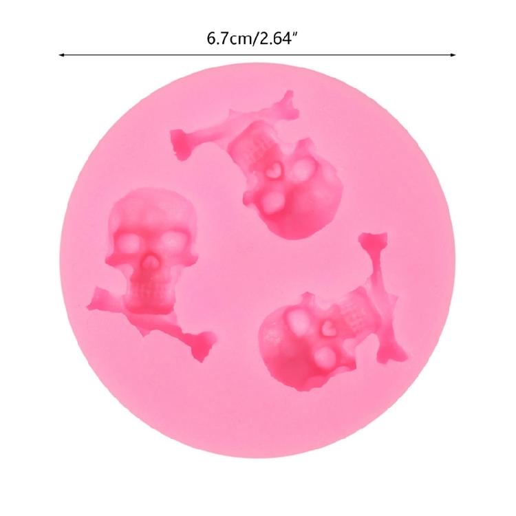 Silicone Baking Molds Detailed Skull Shaped Cake Moulds DIY Chocolate Mould