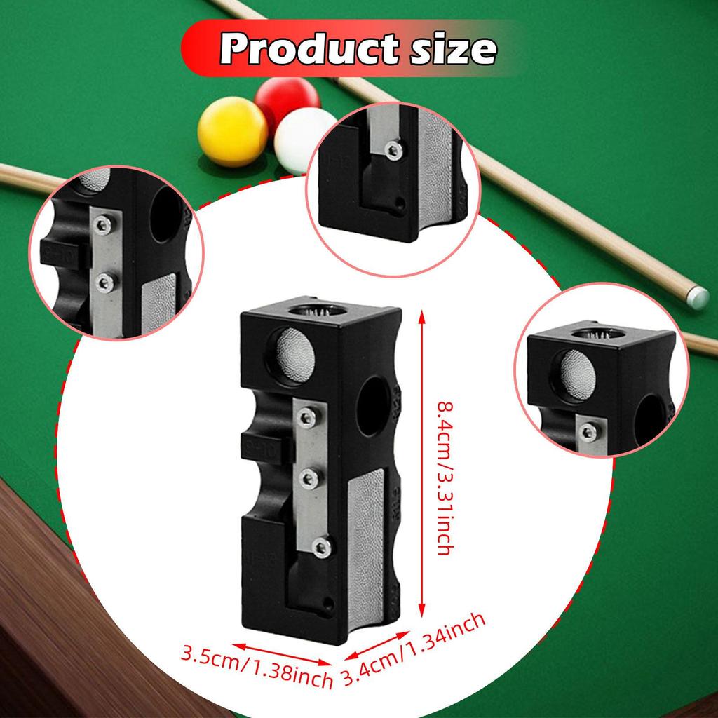 12 In 1 Pool Cue Tip Shaper Billiard Shaping Tool Polish Grinding Stick Accessory for Games