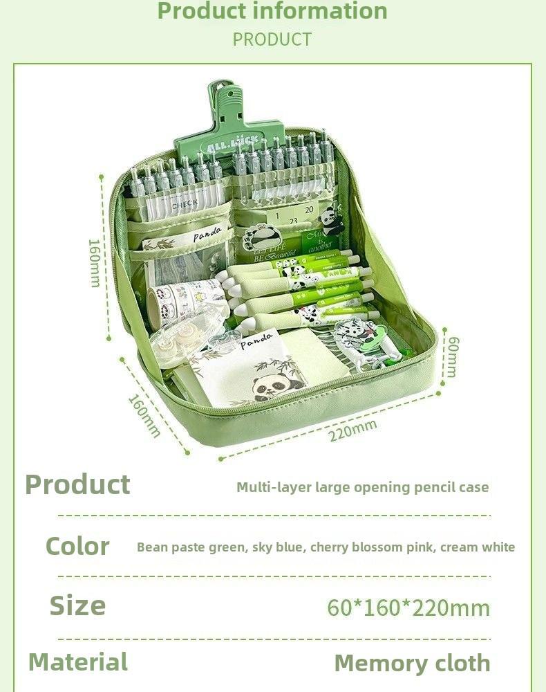 High-Capacity 12-Layer Pencil Case for Girls - Ideal for Junior & Senior High School Students