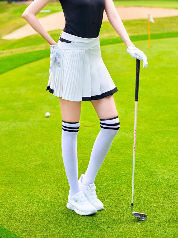 Women's High Waist Pleated Tennis Skirt with Anti-Exposure Lining - Summer Slimming Outdoor Sports Skirt