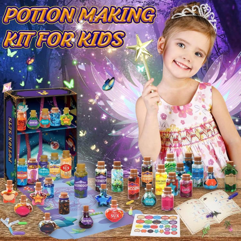 Fairy Magic Potions Kit For Kids Diy Mixed Magic Wizard Potion Bottles  Craft Christmas Birthday Gift Items For Girls Princess