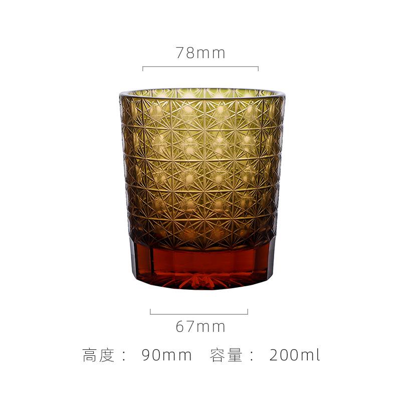Glasses Bohemian Crystal Engraving Whiskey Drinkware Hand To Clear Color Glass Tumbler With Gift