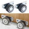 4/8Pcs Vertical Track Roller Wheel, Load-Bearing Anti-Sag Sliding Door Bottom Rollers, Heavy Duty Sliding Door Bottom Guide for Wardrobe Cabinet Doors