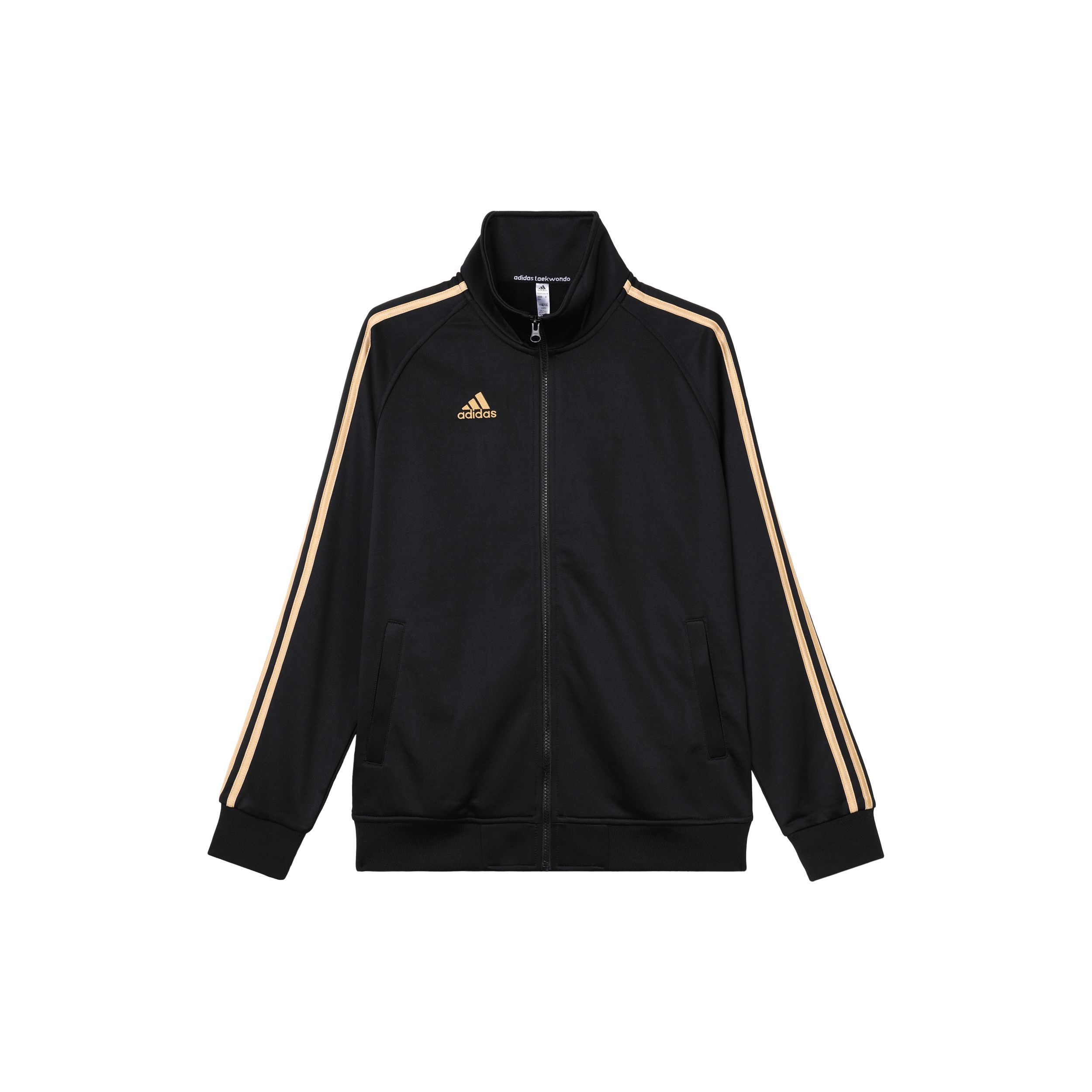 adidas 3-Stripes Track Jacket Black Gold Unisex TR30JR-BG S