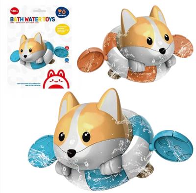 Floating Corgi Dog Mechanical Water Bath Toy for Kids