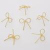 1pair 18mm Brass Bow Stud Earring for Women Girls Earring Findings