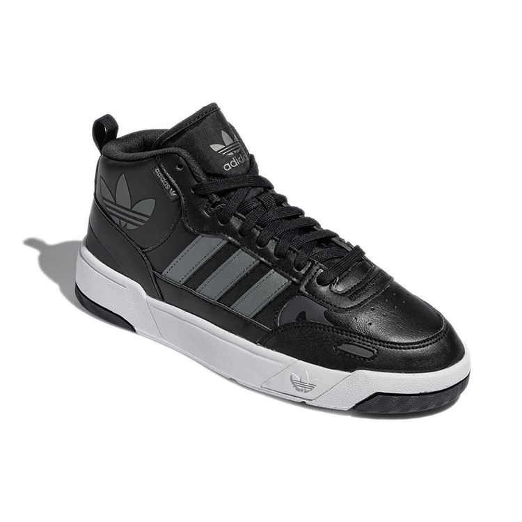 Adidas Originals Post Up Non-Slip Durable Mid-Top Skate Shoes Unisex Skate Shoes Black White H00165
