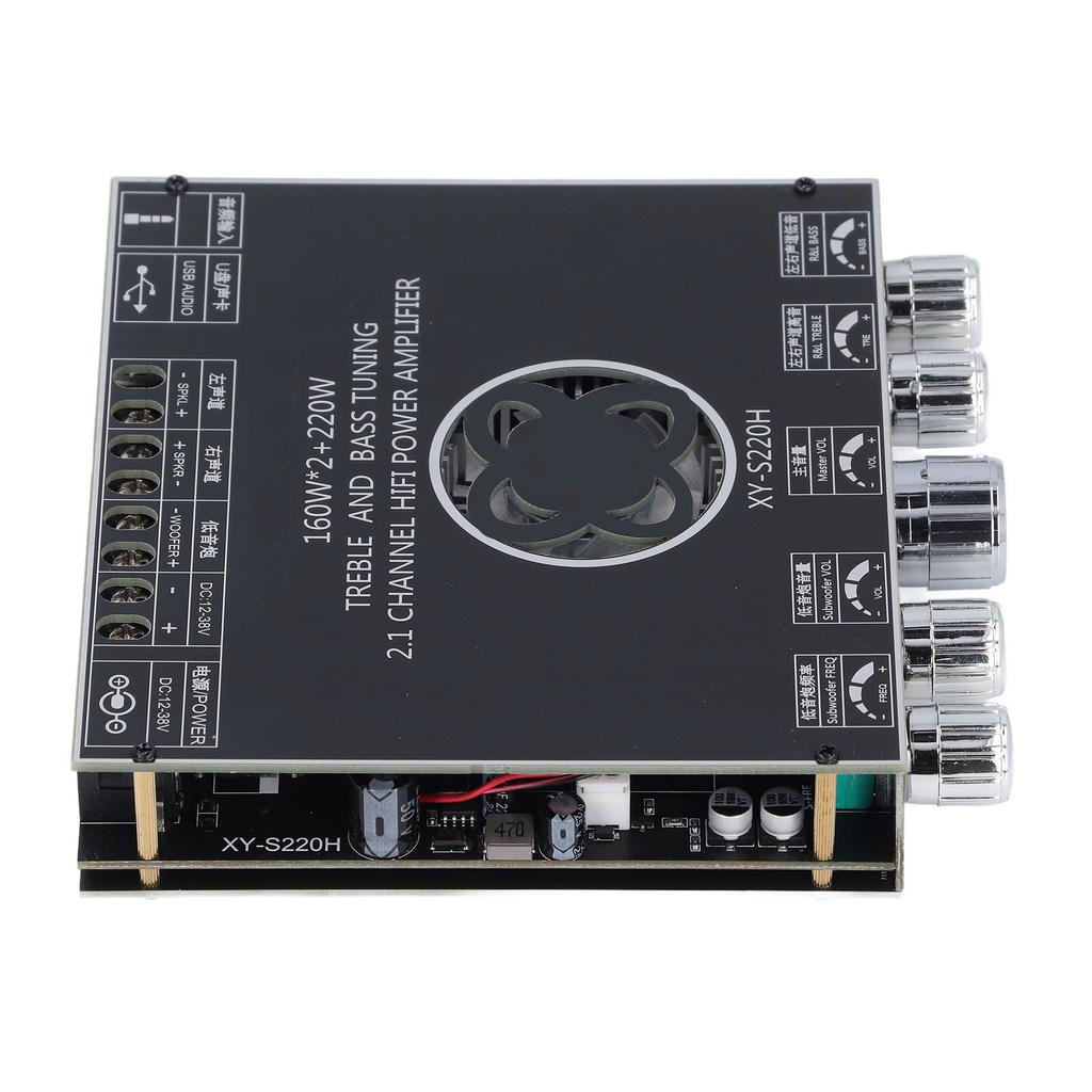 XY S220H Bluetooth Amplifier Board 2.1 Channel TPA7498 Chip 160Wx2 Plus 220W Digital Power Amplifier