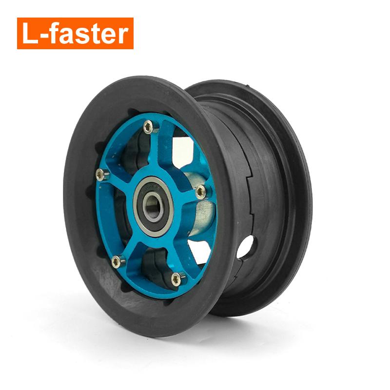 8 9 Inch Electric Skateboard Pneumatic Wheels Aluminum Alloy Hub синий
