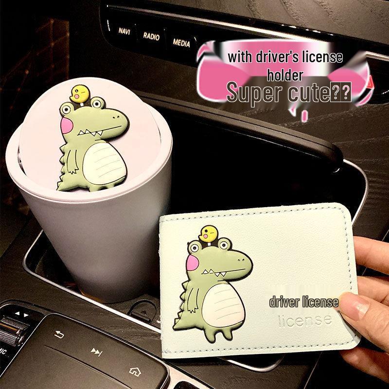 Mini Car Trash Can & Cup Holder – Cute & Creative Interior Storage