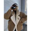 Cross-Border Autumn And Winter New Women'S Fashion Loose Warm Retro Lamb Wool Coat D79245