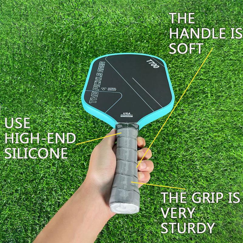 LEATOU Carbon Fiber Pickleball Paddles 16MM Carbon Fiber T700 Pickleball Paddle with 2PC Pickle Ball USAPA Approved
