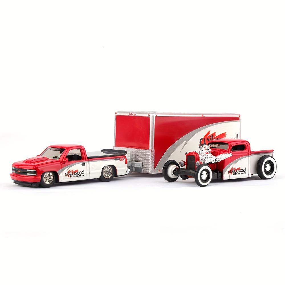 Simulation 1: 64 Alloy 1993 for CHEVROLET 454 SS Pick up 1936 Pick up Car Model Children s Toy Car Pendant Power Car Model Boy Toy Birthday Gift красный