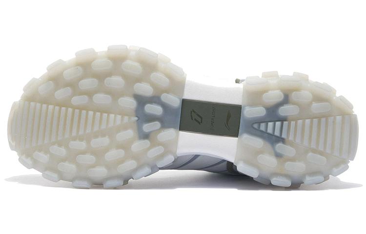 Li Ning Cushioning Slip Resistant Abrasion Resistant Low top Casual Shoes Women's Glacier Gray AZGS034-1