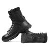 Black Hiking Shoes Trekking Boots Military Men Tactical Combat Army Ankle Boot Shoes Men's Sneakers Hunting Working Shoe Man