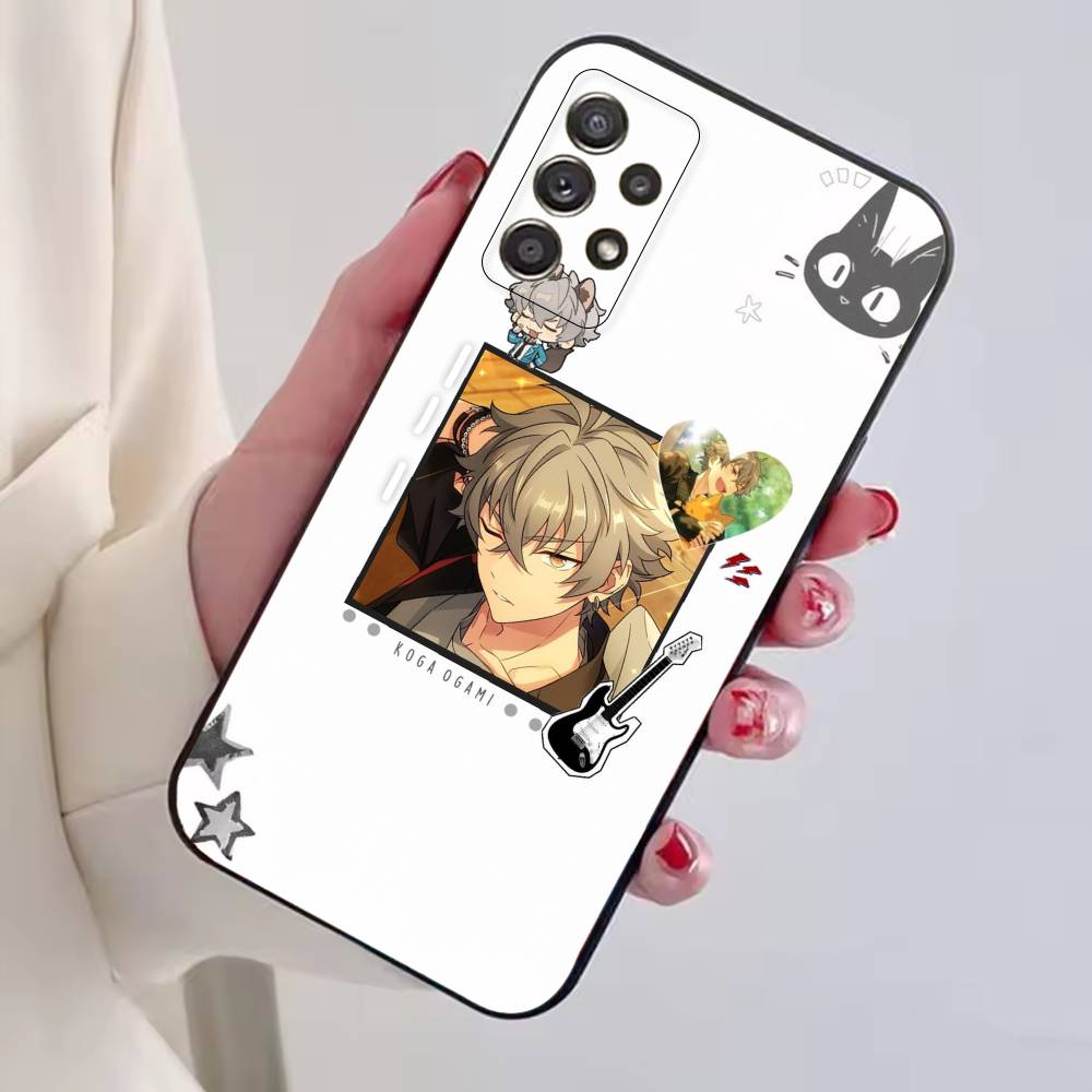 Game Ensemble Stars O-Ogami Koga Phone Case Black Silicone Soft For Samsung S25,S24,S21,S22,S23,S30,Ultra,S20,Plus,Fe,Lite