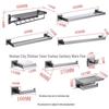 Stainless Steel Gunmetal Nordic Bathroom Towel & Storage Rack Set