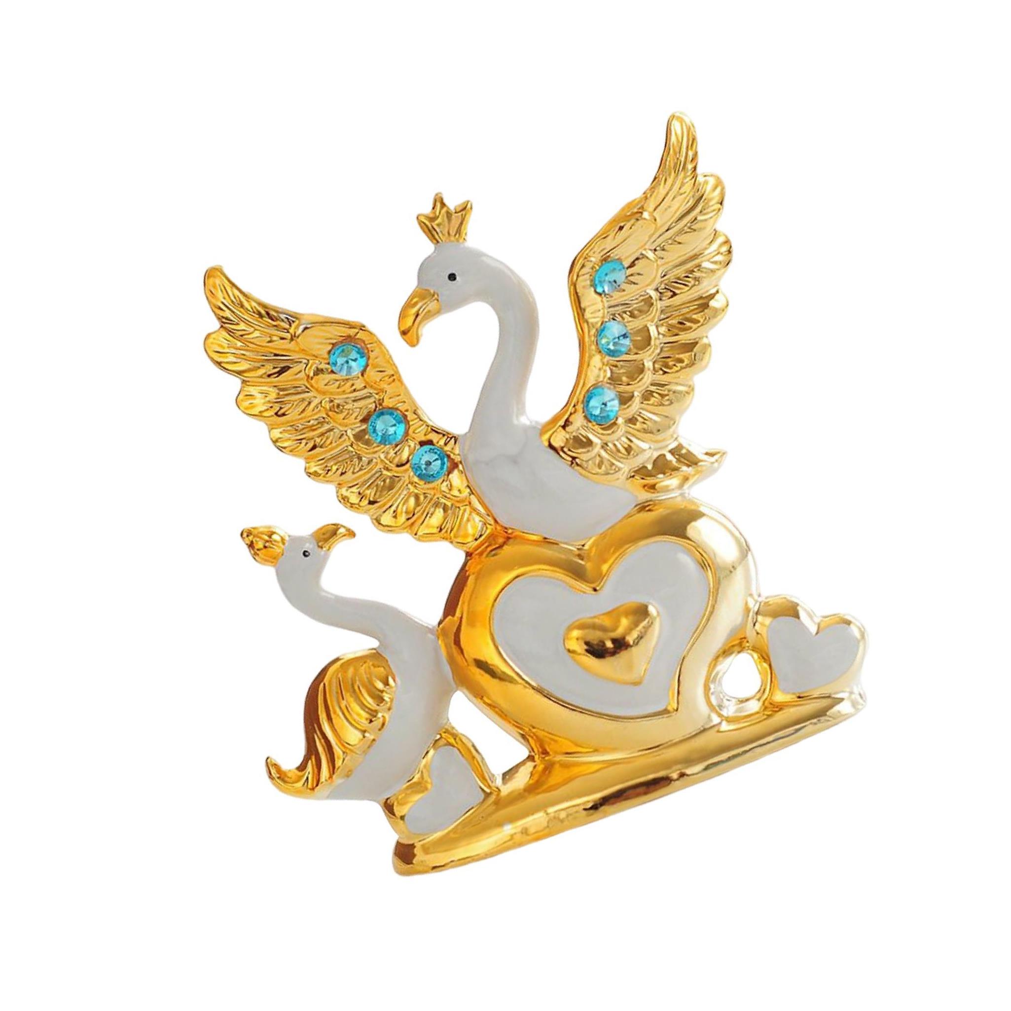 

Swan Figurines Ornament Farmhouse Centerpiece Bedroom Home Office Party