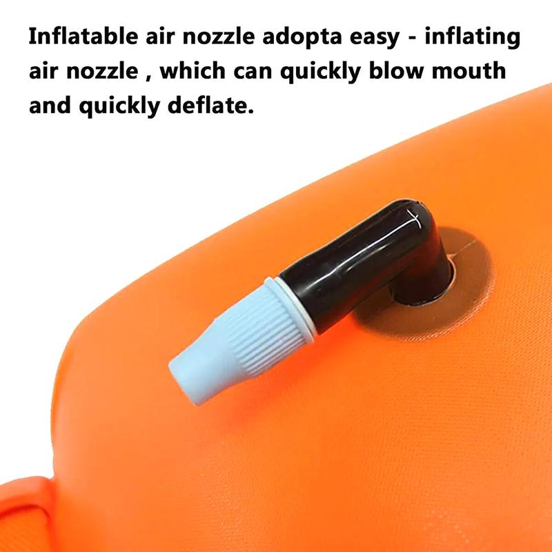 Pvc Swimming Bucket Dry Bag Inflatable Open Swimming Buoy Tow Floating Bag Waterproof Double Air Bags Water Sport Safety Bags