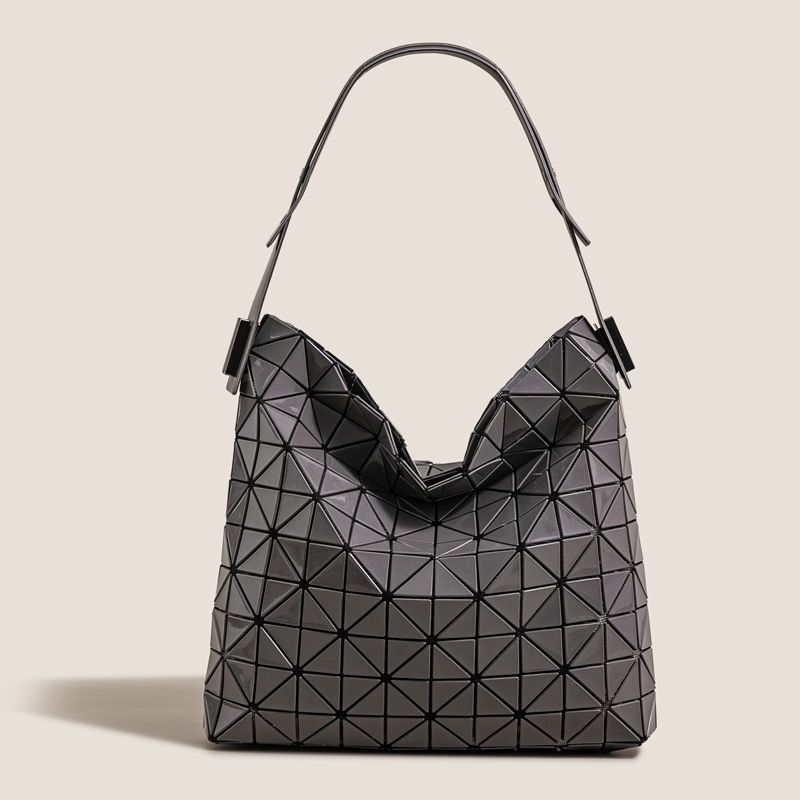 

Bag Lady s Bags Square Box New Arrival Minimalist Diamond Underarm Geometric Quilted Hand Bag Shoulder Baguette Bag Bright dark gray