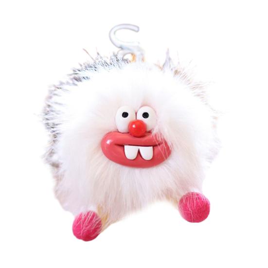 Doll Pendant Keychain Eggette Shape Plush Doll Lightweight Key Holder Easy to Carry Keychain Backpack Accessories