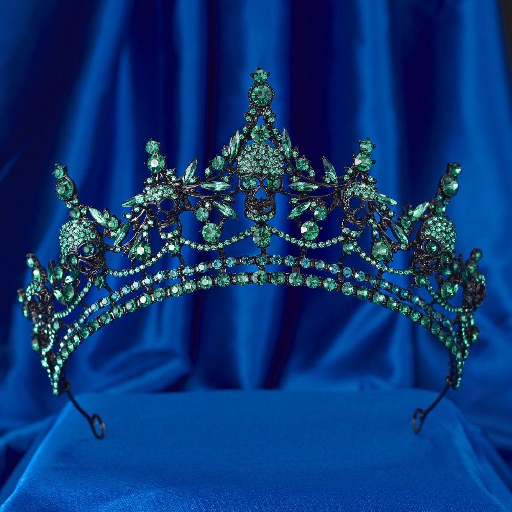 Gothic Skull Crown Halloween Headband Queen Halloween Party Decorations  Men