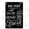 Putuo Decor Cocktail Vintage Metal Sign Tin Sign Decorative Plaque Wall Decor Bar Pub Man Cave Living Room Decoration