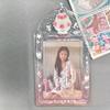 Original Design Summer Cheery Smoothie PVC Picture Frames with Chain Cute Ice Cream Photocard Holder for 3 Inch Kpop Card 2025