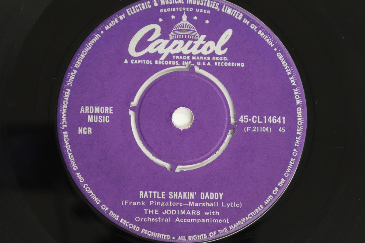 

7inch Record JODIMARS - Rattle Shakin Daddy / Eat Your Hea 45CL14641 CAPITOL RECORDS 1956 UK Rock Used