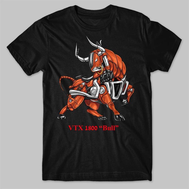 

Classic Motorcycle VTX 1800 Bull Transfiguration Inspired TShirt New 100 Cotton ONeck Short Sleeve Summer Casual Mens Tshirt 4XL