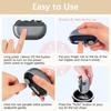 USB Rechargeable 2-Speed Electric Nail Clipper Trimmer & Polisher with LED Light & Clip Storage for Kids Seniors Adults