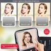 twill cosmetic case fashionable and simple cosmetic case with mirror and lamp large capacity light luxury cosmetic case luggage