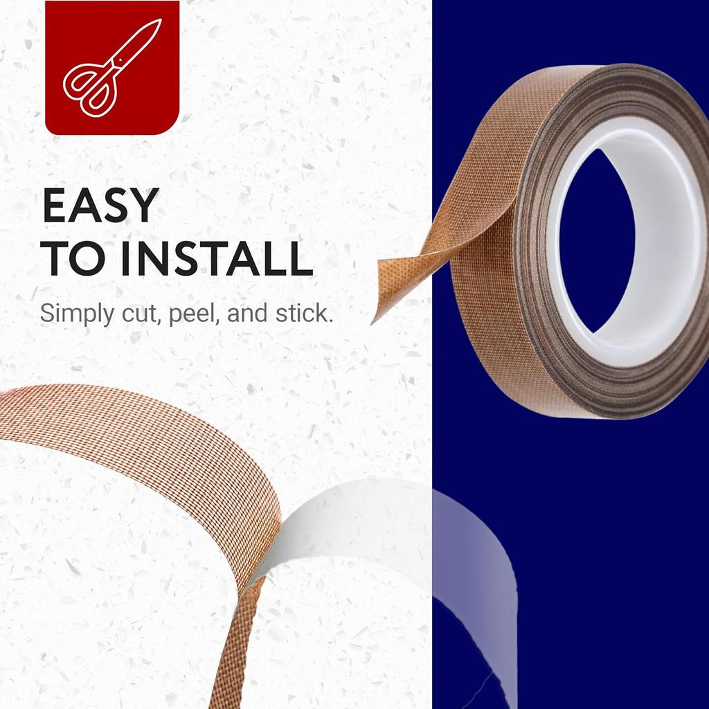 High Temperature Resistance Tape 300 Degrees Heat Insulation Sealing Machine PTFE Tape for Vacuum Sealer Machine
