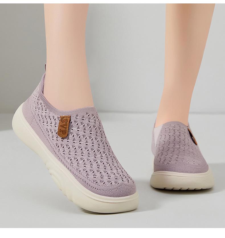 Women's All-Match Summer Breathable Flywoven Soft Sole Casual Sports Shoes