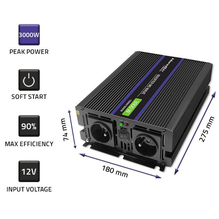 Voltage converter 1500W,3000W MS Wave