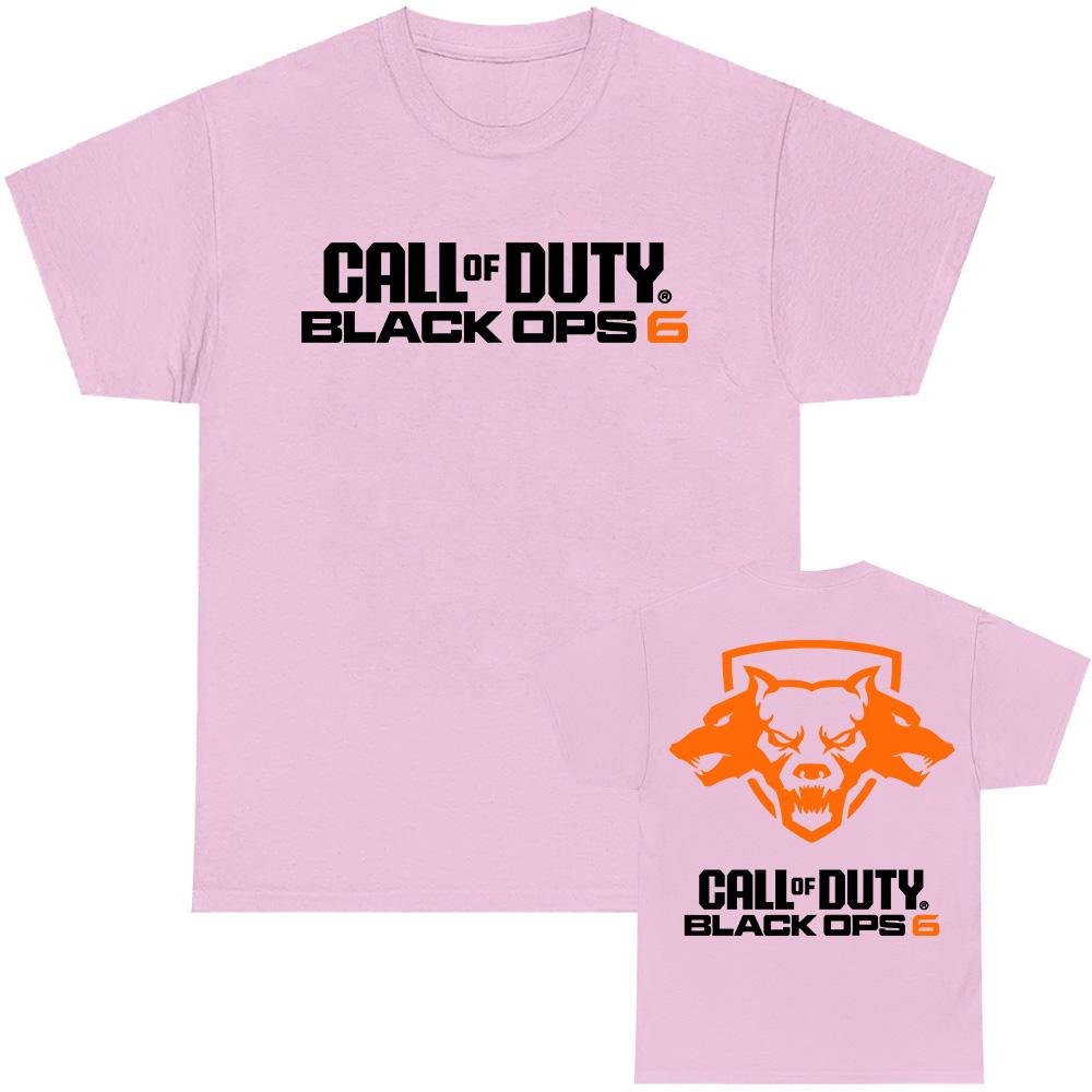 Streetwear Hip Hop Men Women Tees BO6 Call of Duty Black Ops Game Printing Tshirts Cotton Short Sleeve O-neck T-shirt Unisex Top