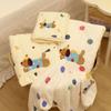 Absorbent Coral Fleece Bath Towel Cartoon Puppy Pool Towel Skin Friendly Soft Towel Set  Girls
